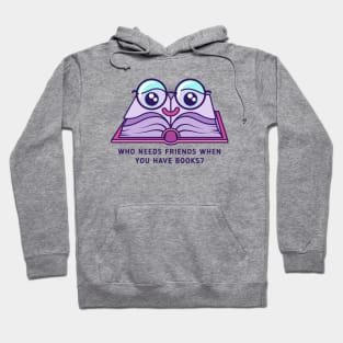 Book with glasses Hoodie